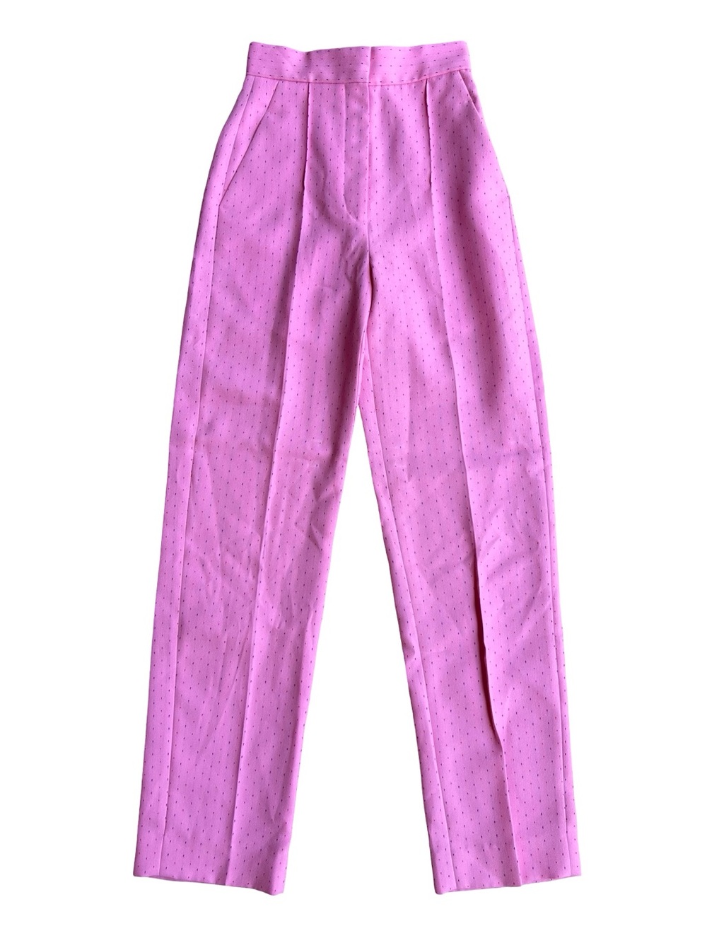 SANDRO Paris Savina Pink Ultra High-Rise XS Trouser Slacks French Chic Luxury